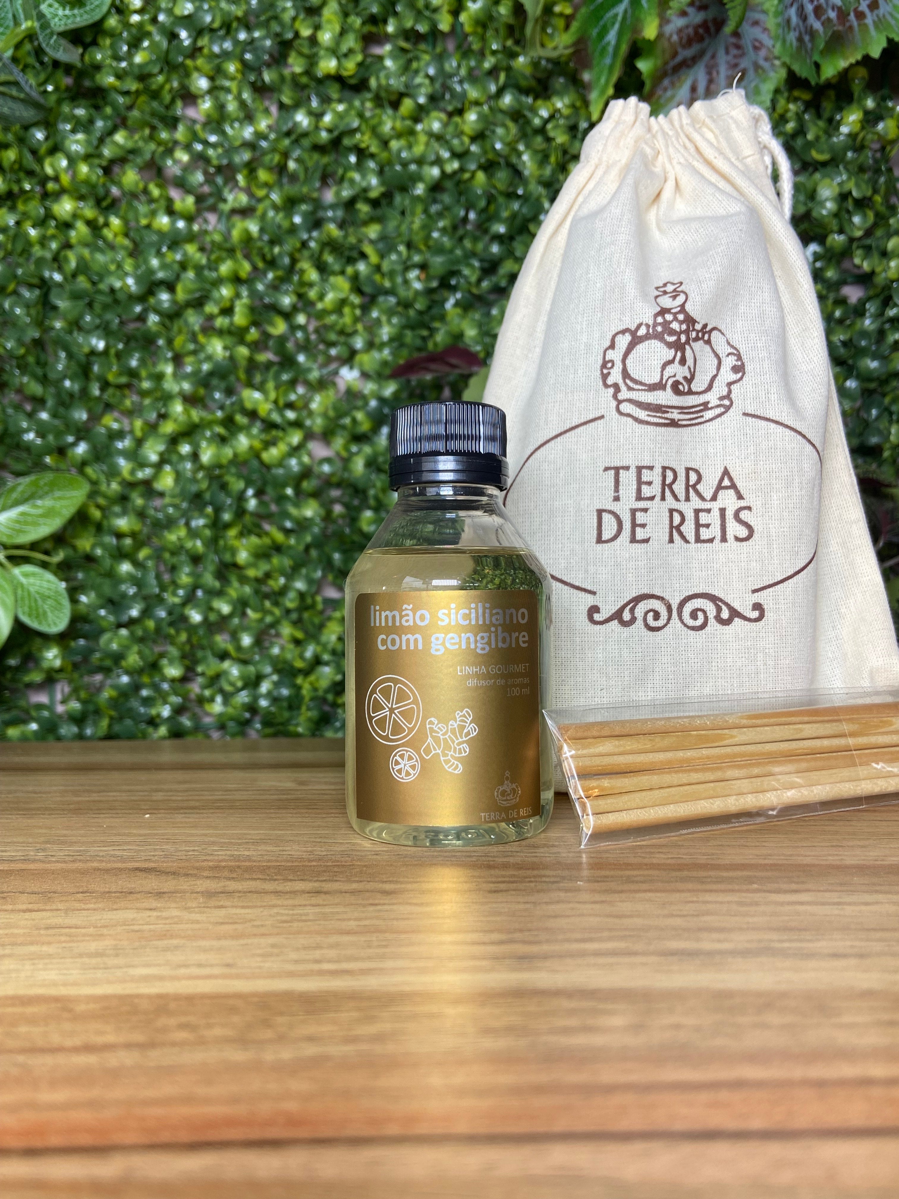 Refil difusor de varetas Limão Siciliano e Gengibre