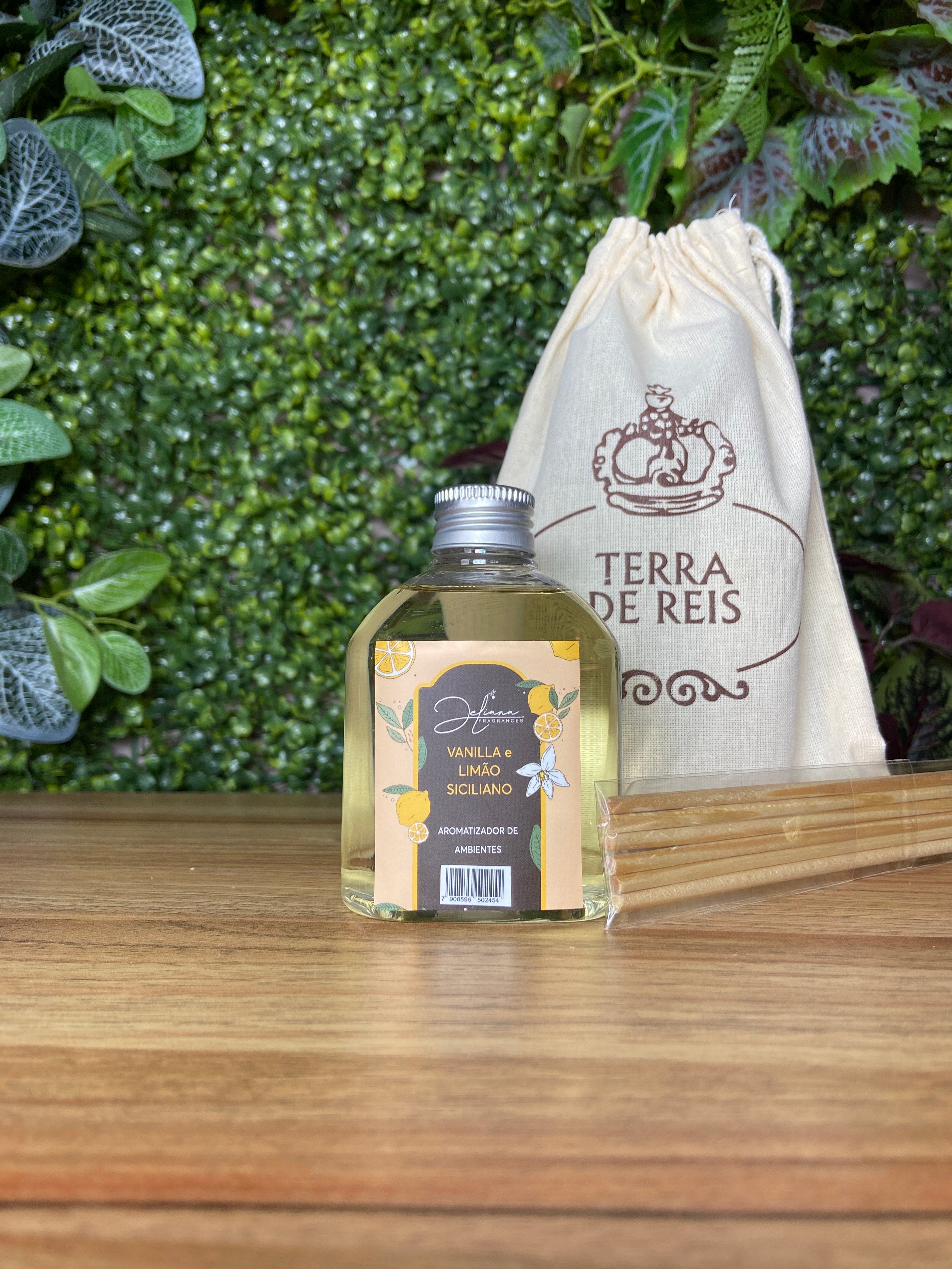 Refil difusor de varetas Vanilla e Limão Siciliano